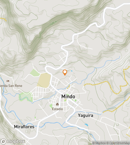 Map of scavenger hunt walking tour for Into the Heart of Mindo