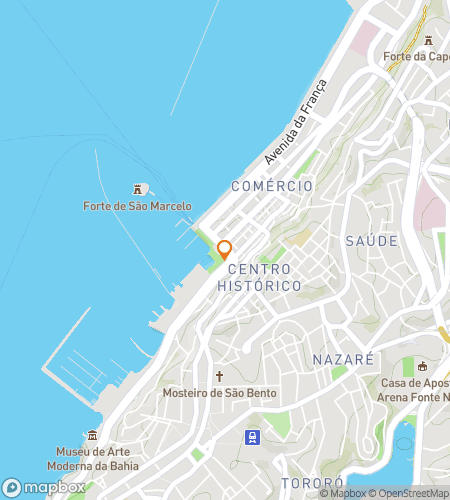 Map of scavenger hunt walking tour for Pelourinho Unlocked: A Colorful City Hunt