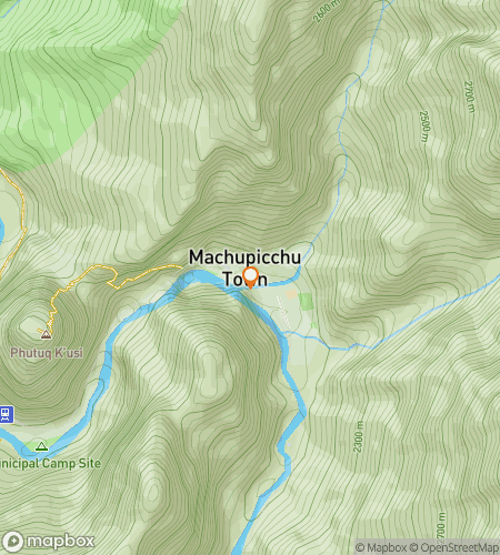 Map of scavenger hunt walking tour for Mist & Mystery: Discovering Aguas Calientes
