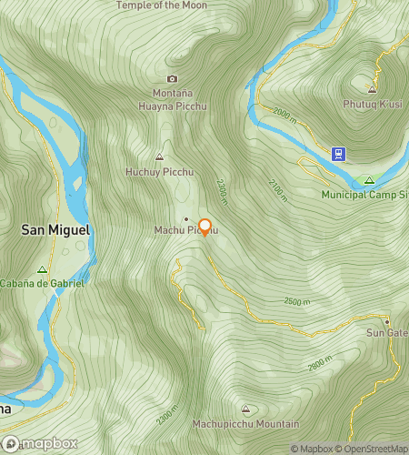 Map of scavenger hunt walking tour for Mist & Mystery: Discovering Aguas Calientes