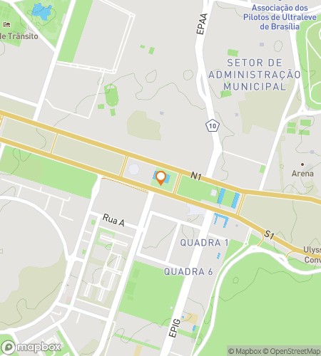 Map of scavenger hunt walking tour for Esplanada de Mistérios