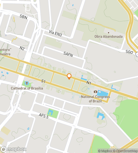 Map of scavenger hunt walking tour for Esplanada de Mistérios