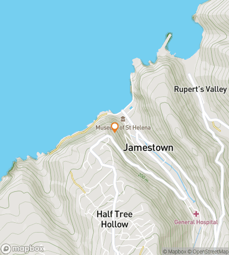 מפת סיור הליכה של הצייד אוצרות לאי הגלות&colon; צייד ג'יימסטאון