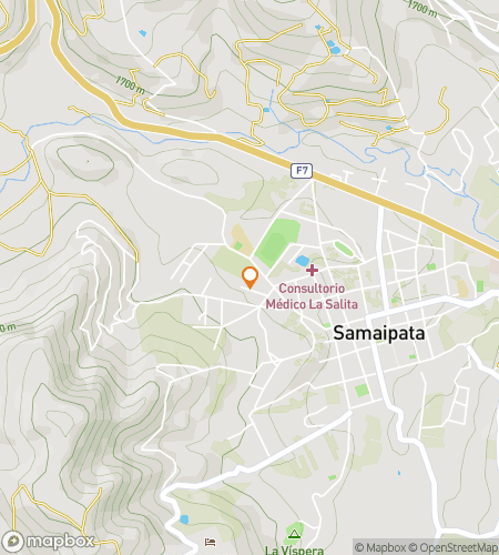 Map of scavenger hunt walking tour for Fortress of Clues: Samaipata