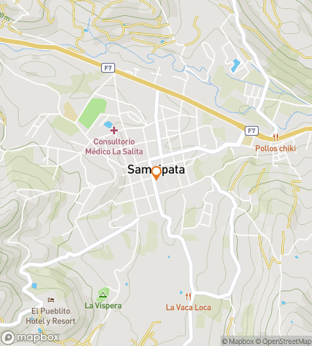 Map of scavenger hunt walking tour for The Plaza’s Hidden Heart: A Samaipata Journey