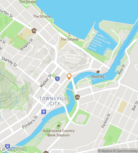 Map of scavenger hunt walking tour for Townsville Treasure by The Creek
