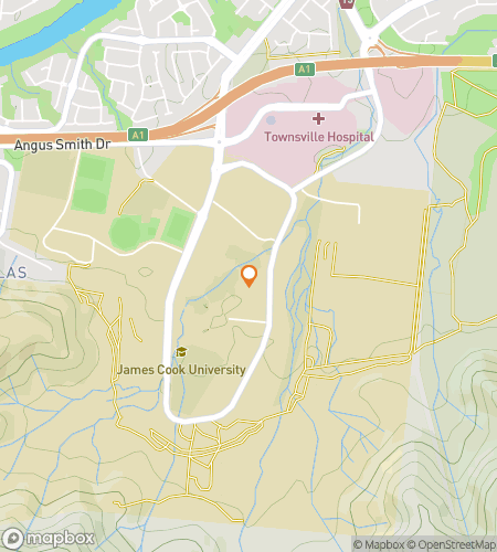 Map of scavenger hunt walking tour for James Cook University Hunt