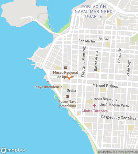 Map of scavenger hunt walking tour for Sand, Sea & Hidden Corners of Iquique