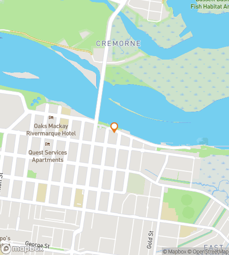 Mapa de recorrido a pie de b&uacute;squeda del tesoro para Mackay It Happen&colon; Una aventura de referencia en Mackay