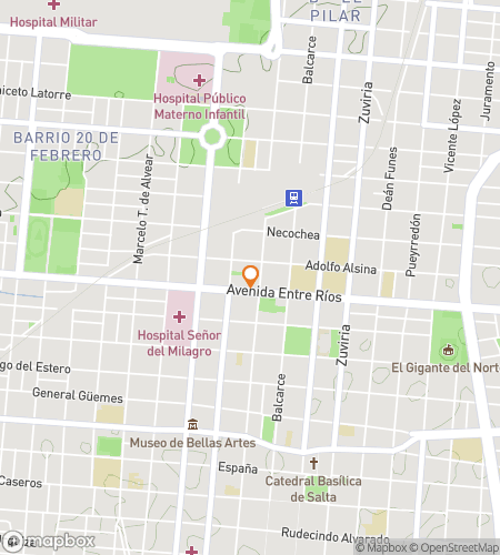 Map of scavenger hunt walking tour for Salta’s Sacred Steps