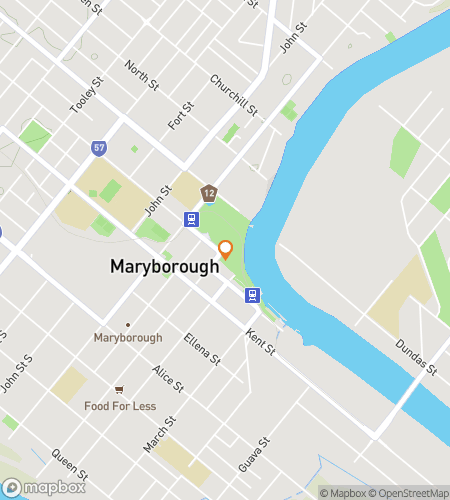 Map of scavenger hunt walking tour for Maryborough‘s Marvellous Meander