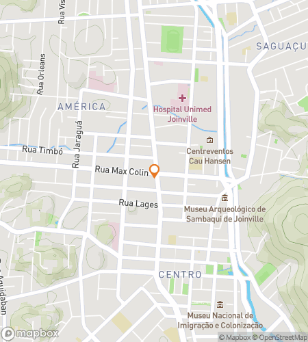 Map of scavenger hunt walking tour for Joinville Jubilee Hunt