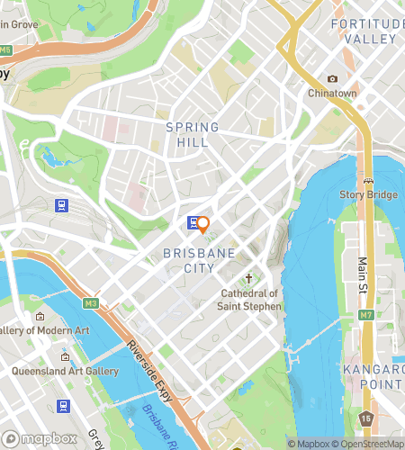 Map of scavenger hunt walking tour for Brisbane’s Perfect Recipe