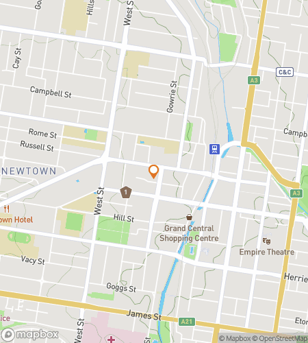 Map of scavenger hunt walking tour for Toowoomba There It Is!: The Scenic Highlands Quest