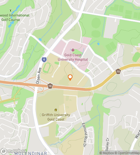 Map of scavenger hunt walking tour for Griffith University Hunt