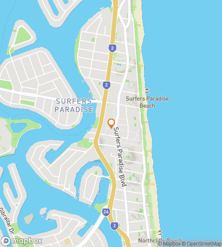 Map of scavenger hunt walking tour for A Party in Paradise