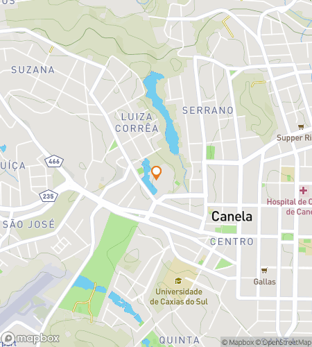 Map of scavenger hunt walking tour for Canelandia: The Serra Sleuth Hunt