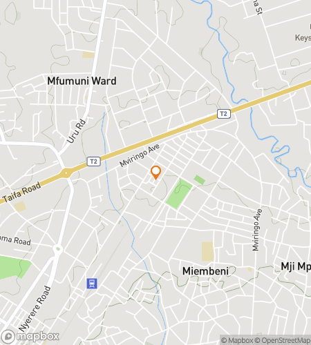 Map of scavenger hunt walking tour for Moshi: Gateway to Kilimanjaro