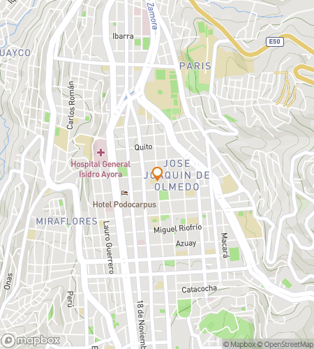 Map of scavenger hunt walking tour for Light and Stone: Capturing Loja