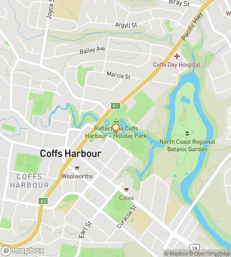 Map of scavenger hunt walking tour for Coastlines & Clues: The Coffs Harbour Quest