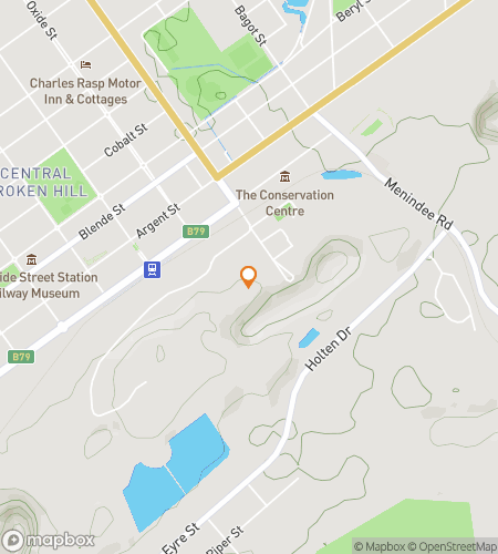 Map of scavenger hunt walking tour for Outback Inspirations: The Broken Hill Hunt