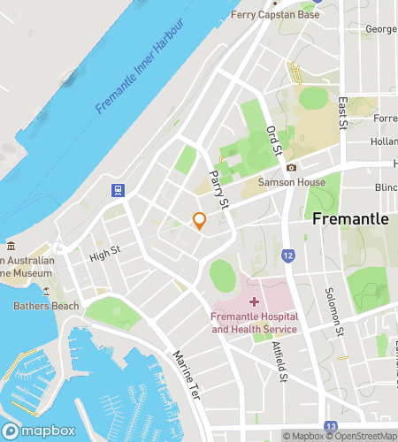 Hartă tur de mers pe jos cu vânătoare de comori pentru vânătoarea de comori din Fremantle