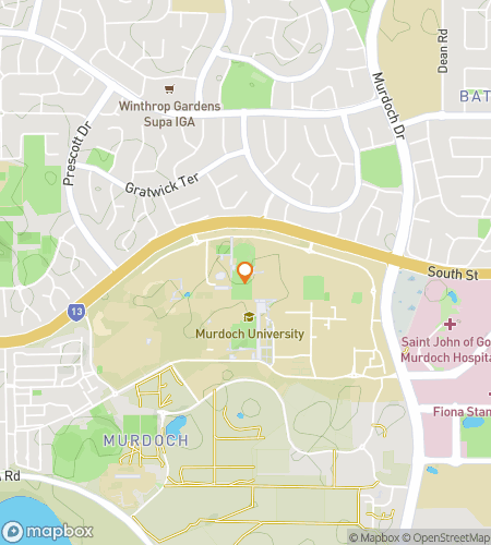 Hartă tur pietonal de cursă de aventură pentru Murdoch University Hunt