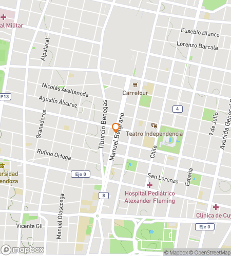 Mapa scavenger hunt pěší prohlídky pro Víno, vítr a skryté zázraky Mendozy