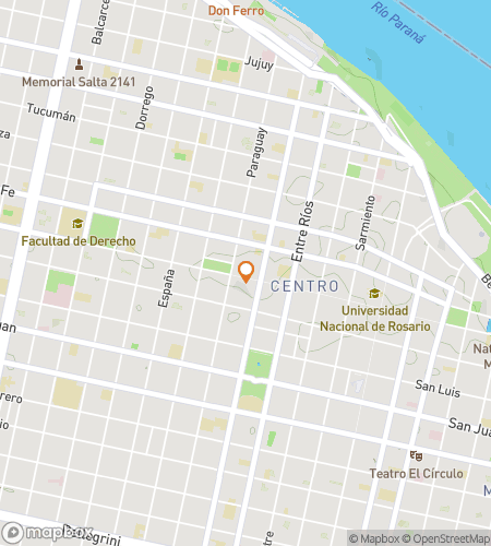 Map of scavenger hunt walking tour for Rosario Riddle Run