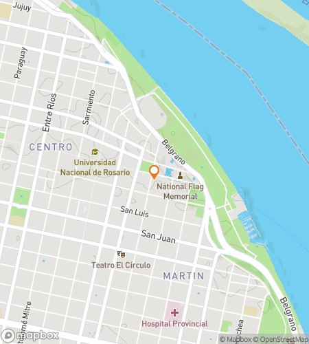 Map of scavenger hunt walking tour for Rosario Riddle Run