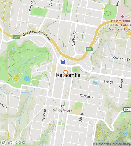 Map of scavenger hunt walking tour for Katoomba Hunt: Streets, Stories & Scenic Stops