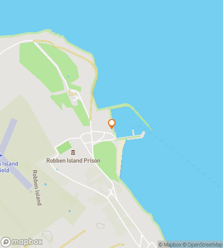 ロベン島ハーバーから採石場ハントまでのスカベンジャーハントウォーキングツアーマップ