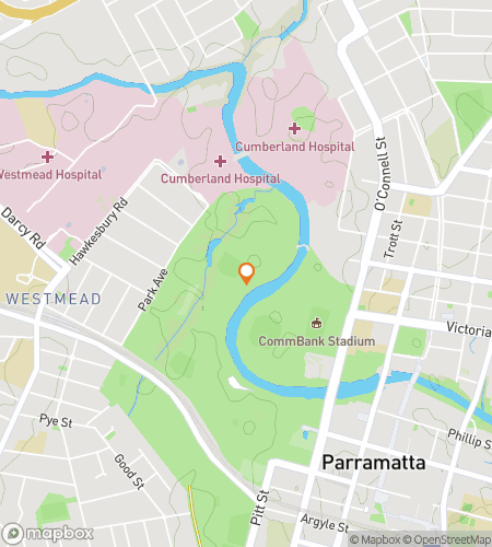 แผนที่ทัวร์เดินล่าสมบัติสำหรับ Parramatta Hunt