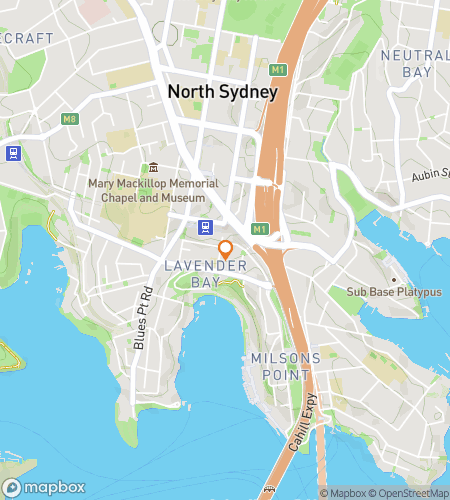 Map of scavenger hunt walking tour for North Sydney Scavenger Hunt