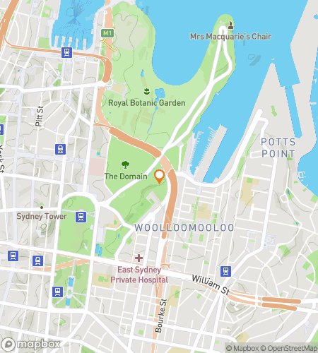 Map of scavenger hunt walking tour for Sydney’s Secrets