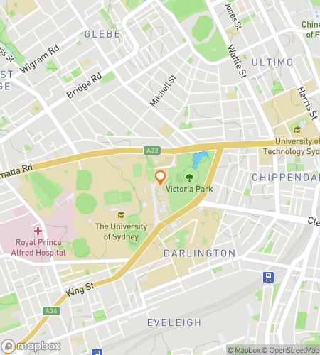 Карта пешеходного квеста для The University of Sydney Hunt