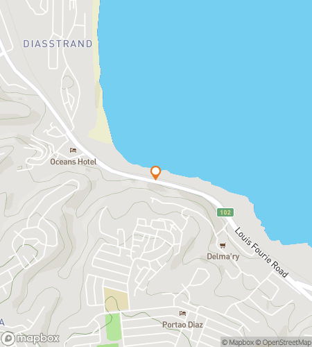 Map of scavenger hunt walking tour for Anchors & Adventures: The Mossel Bay Hunt