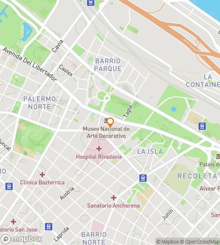 Map of scavenger hunt walking tour for Buenos Aires Bustling Adventure