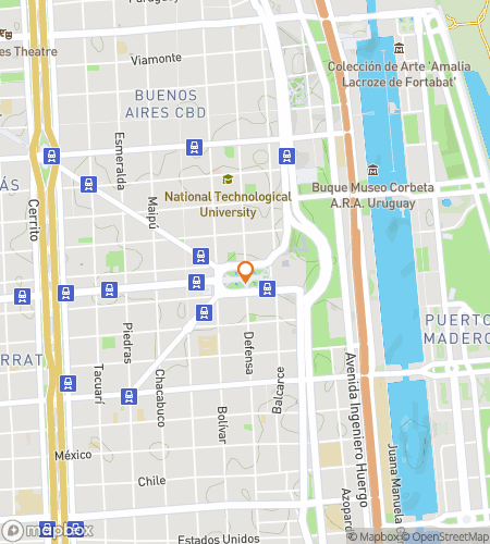 Map of scavenger hunt walking tour for Buenos Aires Barrio Bonanza