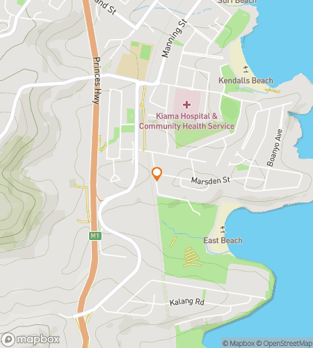 Map of scavenger hunt walking tour for Nature’s Symphony: The Kiama Hunt