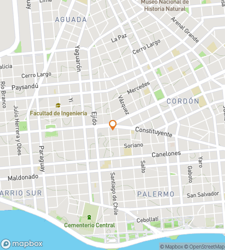 Map of scavenger hunt walking tour for Montevideo Scavenger Hunt