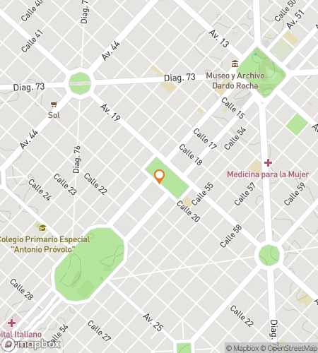 Map of scavenger hunt walking tour for La Plata Puzzle Quest