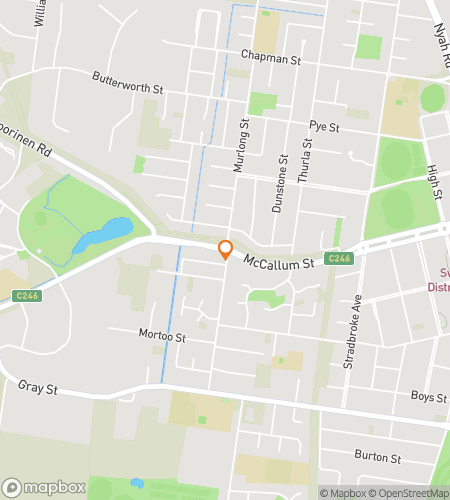 Map of scavenger hunt walking tour for Whispers on the Murray: The Swan Hill Journey