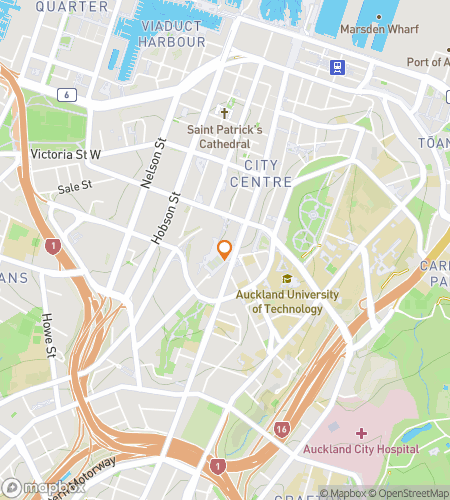 Map of scavenger hunt walking tour for Reasons To Love Auckland