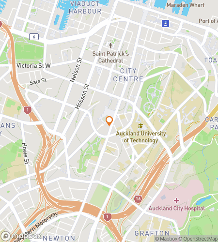 Map of scavenger hunt walking tour for Auckpocalypse: The Auckland  Night of Shadows