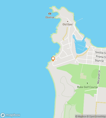 Map of scavenger hunt walking tour for Robe: Coastlines, Cliffs & Castaway Stories