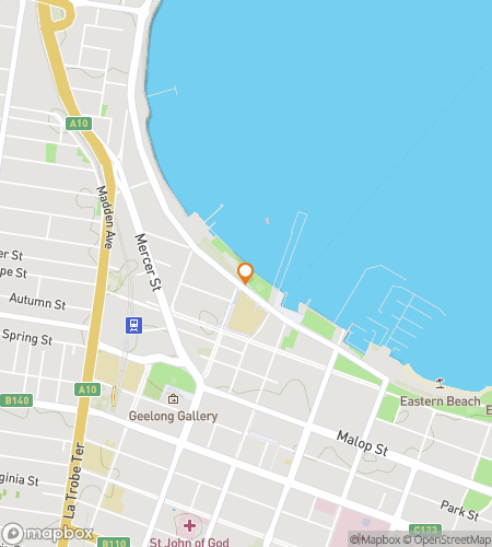 Kävelykierroksen aarteenmetsästyksen kartta Deakin University Huntiin