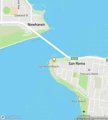 Kaart van de speurtocht wandeltocht voor San Remo's Bass Coast Hunt