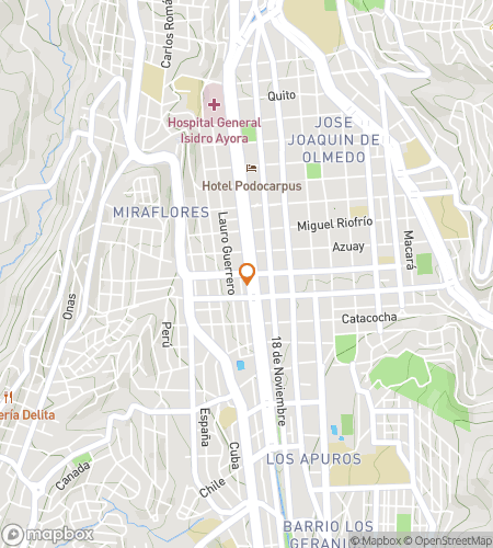 Map of scavenger hunt walking tour for Light and Stone: Capturing Loja