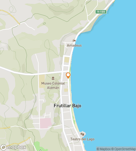 Map of scavenger hunt walking tour for Sweet Trails & Sharp Minds: The Great Frutillar Chase